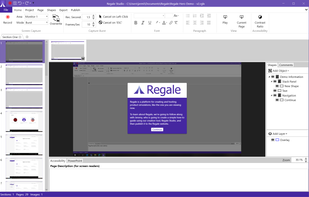 Regale Studio with a project open.