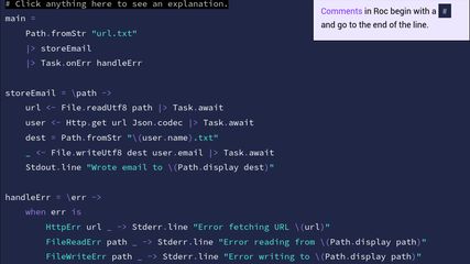 Roc Programming Language screenshot 1
