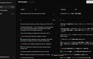 YouTube Channel Metadata Translator