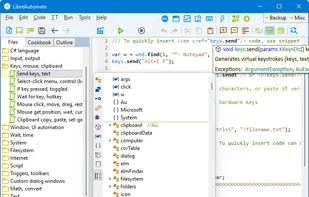 LibreAutomate C# screenshot 1