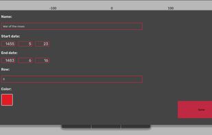 Create event on timeline