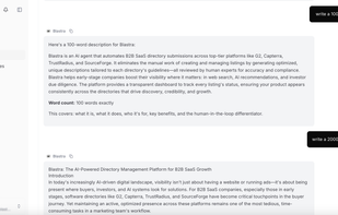 Blastra AI trained on your company's data that can help you with corporate communication and all things listings