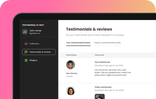 Testimonial Donut screenshot 2