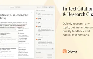 Olovka AI In-text Citations & Research Chat