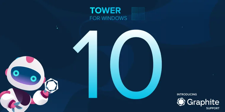 Powerful Git client Tower 10 for Windows introduces comprehensive Graphite support image