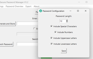 Password Configuration