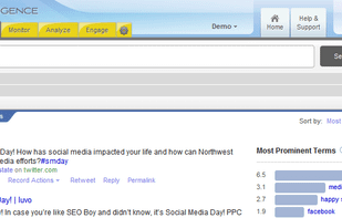 Visible Intelligence Monitoring Screen