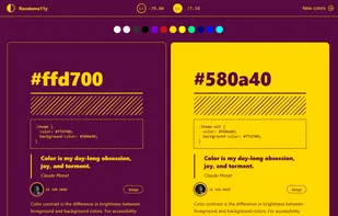 Randoma11y screenshot 1