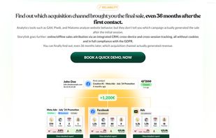 Find out which acquisition channel brought you the final sale, even 36 months after the first contact.