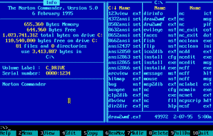 Norton Commander screenshot 1