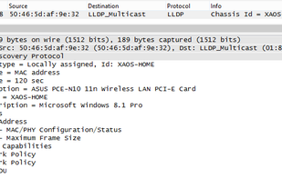 LLDP beacon screenshot 1