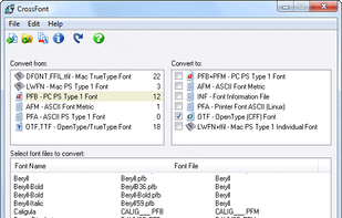 Crossfont screenshot 1