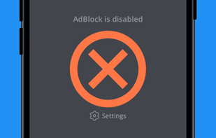 Adblock when disabled