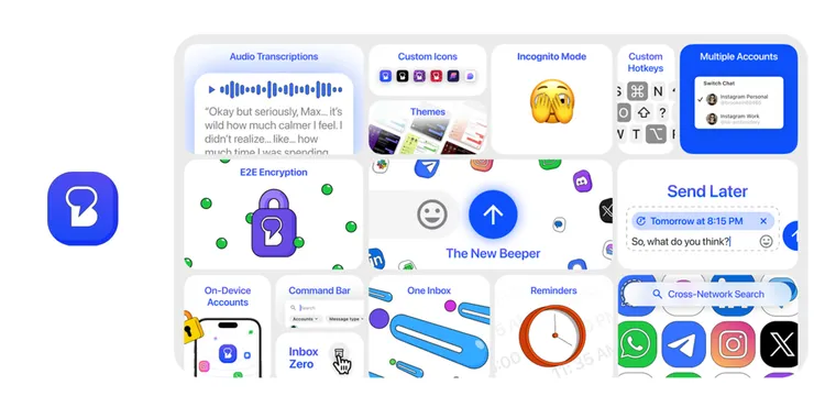 Beeper relaunches with On-Device model, new features, and Text.com merged services image