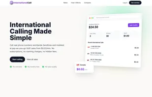 See international calling rates at a glance with transparent pay-as-you-go pricing