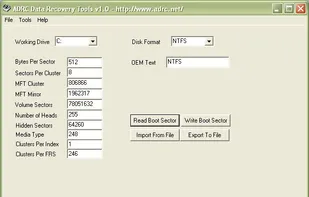 ADRC Data Recovery Software Tools screenshot 3