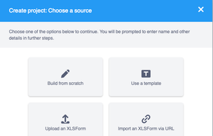 2. New survey dialogue