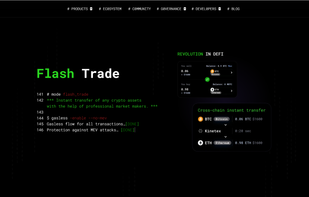 Main page website Kinetex.io