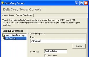 DeltaCopy screenshot 2