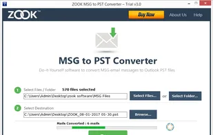 ZOOK MSG to PST Converter screenshot 2