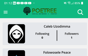 Android app Followers page