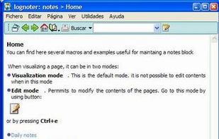 Lognoter screenshot 1