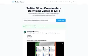 Download Twitter videos in highest quality MP4