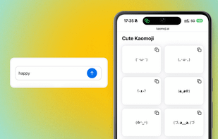 Kaomoji screenshot 1