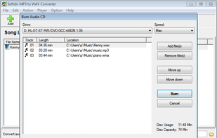 Softdiv MP3 to WAV Converter screenshot 3