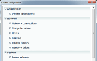 current configuration