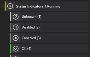 Customizable status colors and icons
