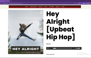 The following is a product page. Here you can listen to music (if music) also, look at digital art by zooming in