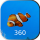 Aquarium 360 LWP icon