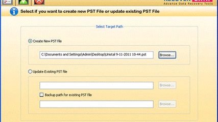 Recover Data for NSF to PST screenshot 1