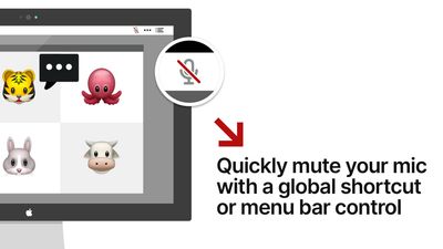 Quickly mute your mic with a global shortcut or menu bar control.
