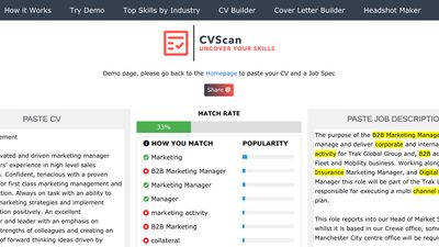 CVScan - Demo Page