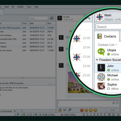 Take advantage of uMail - a secure alternative to classic email.