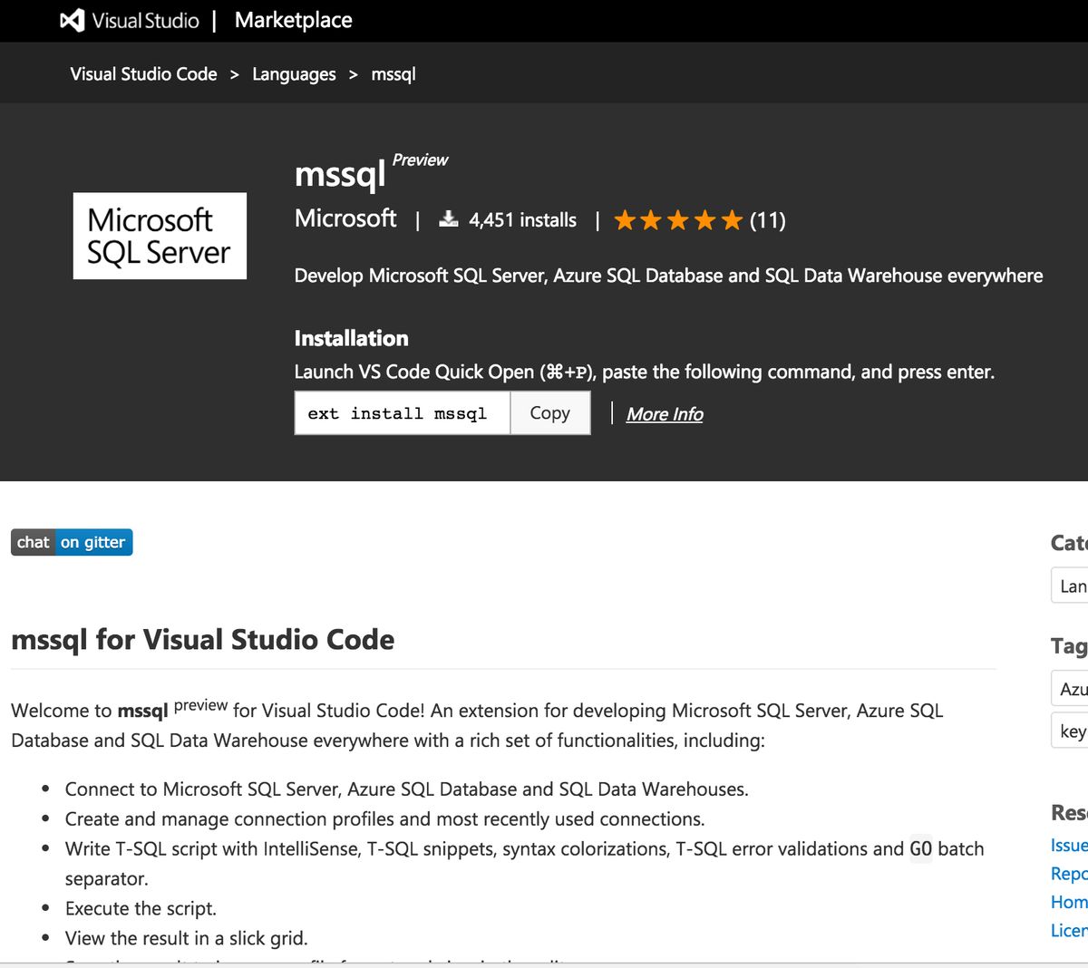 mssql for Visual Studio Code: App Reviews, Features, Pricing & Download |  AlternativeTo