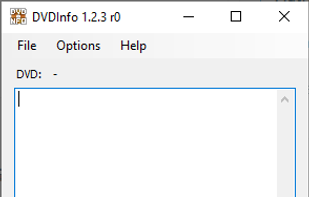 DVDInfo 1.2.3r0 on Windows 10