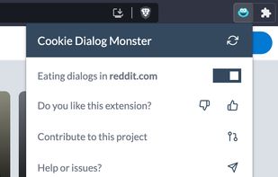 Cookie Dialog Monster screenshot 1