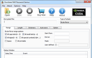 iSunshare RAR Password Genius screenshot 1