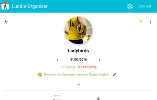 Luddie Organizer screenshot 1