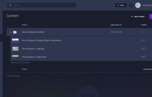 Screenly - Content Page