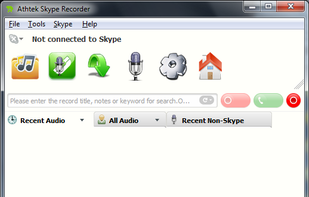 Athtek Skype Recorder screenshot 1