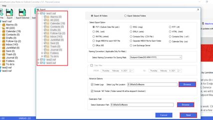 MailsSoftware Lotus Notes to Outlook Converter screenshot 1