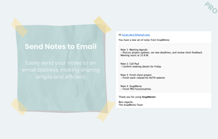 Send Notes To Email