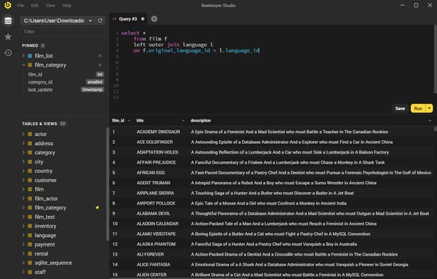 Beekeeper studio: Open Source SQL Editor and Database Manager for MySQL ...