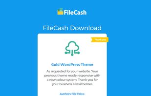 FileCash Digital Download Page