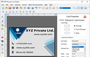 Windows Contact Cards Maker Application screenshot 1