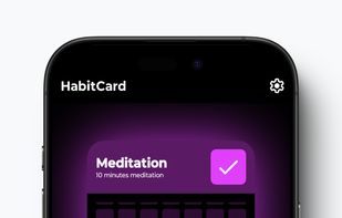 Habit Card: Meditation